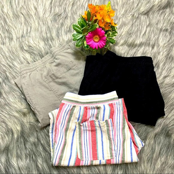 Old Navy Pants - Old Navy Linen Wide Pants Bundle of Three Size XL